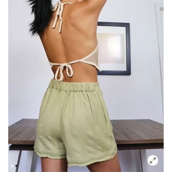 Free People Sofia Sarong Shorts Endless Summer High Waist Pleated Size Small - Picture 2 of 9